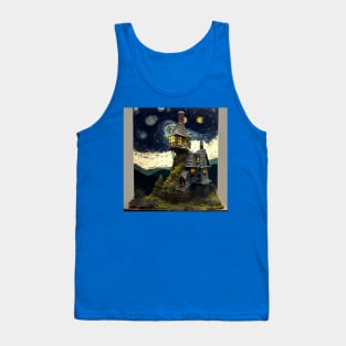 Starry Night Over The Burrow Tank Top